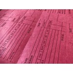 DRY CLEANER TICKET BOOK-LONG COUNTER BOOK-- RED